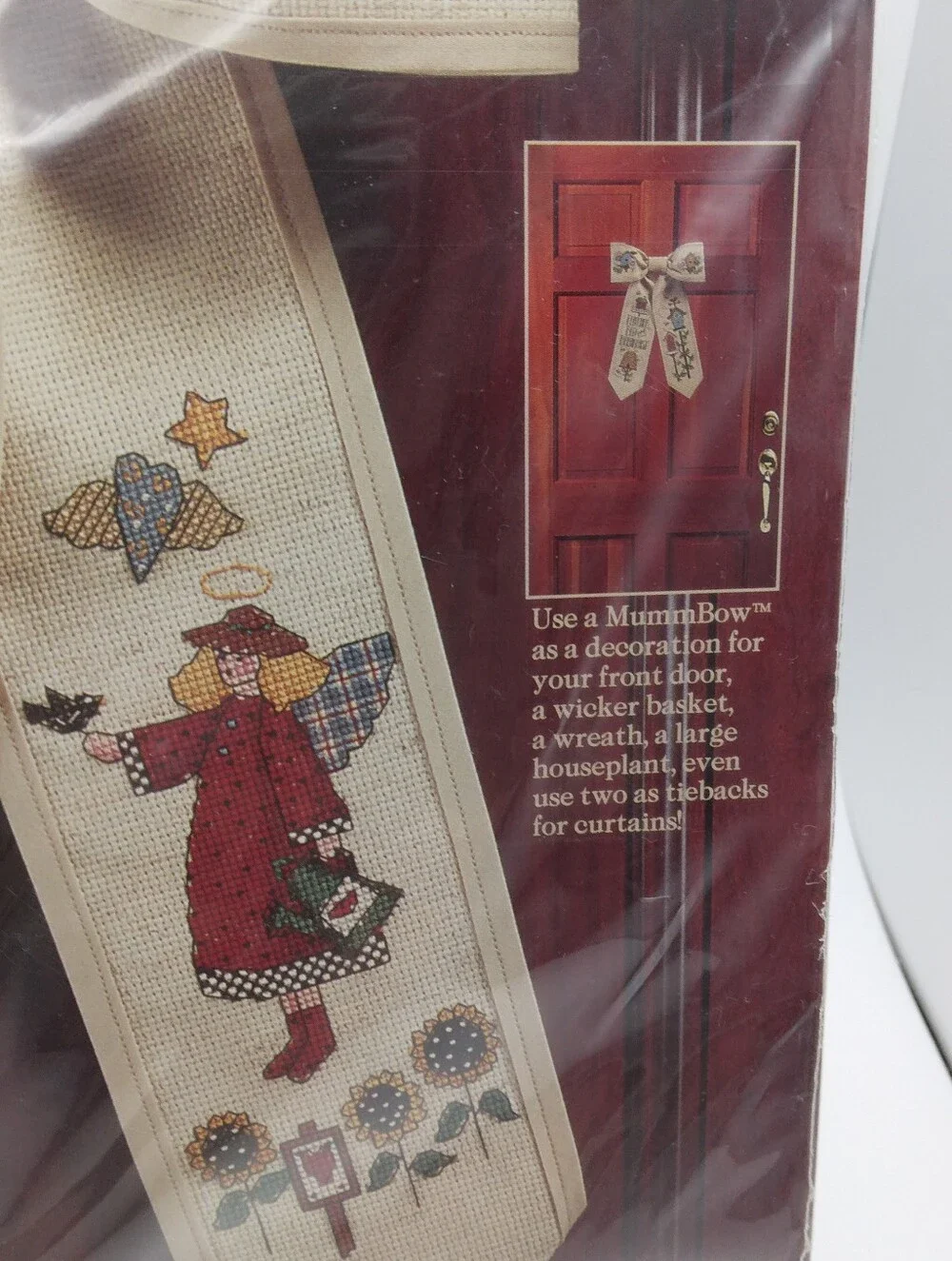 Vintage Dimensions Debbie Mumm Front Door Bow Angels Gather Here 17